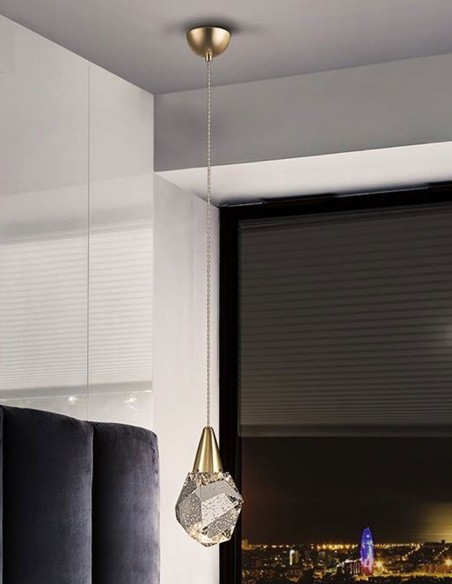 Lámpara colgante oro barato