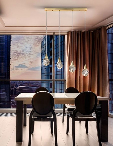 Lámpara lineal Aquaria de Schuller decoración