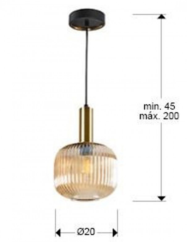 Lámpara de techo regulable en altura de Schuller