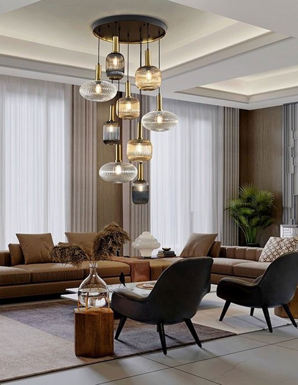 Lámpara Norma con bombillas dimables