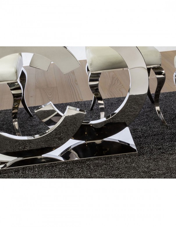 Mesa salón acero inox Casandra