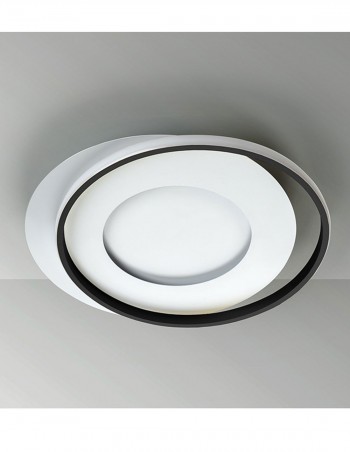 Lámpara plafón Limbos blanco/negro