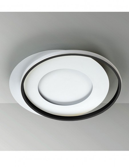 Lámpara plafón Limbos blanco/negro