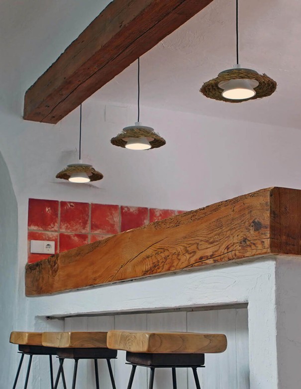 Lámparas de techo para encima de mesitas de noche