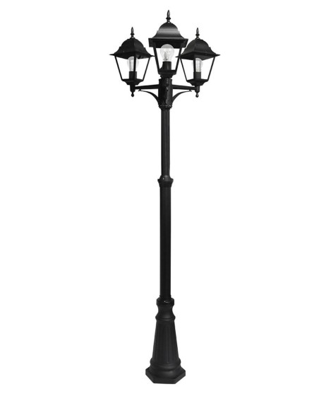 Farolas 3 luces negra