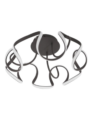 Plafones led grandes negros