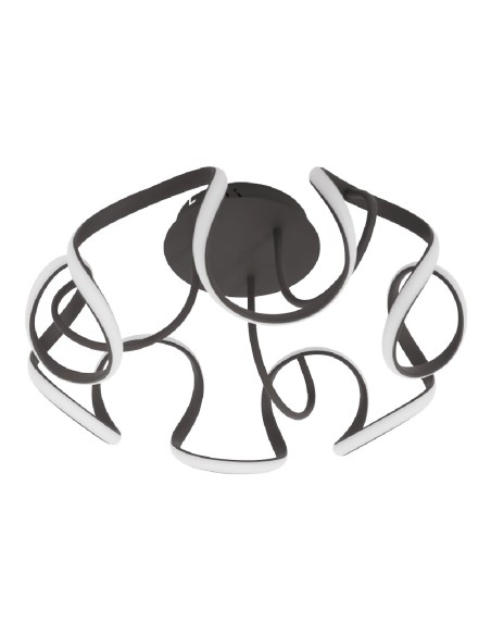 Plafones led grandes negros