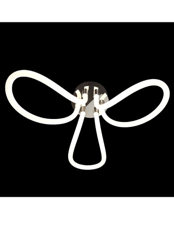 Lámpara plafón led de metal y cristal