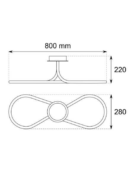 Plafón led económico