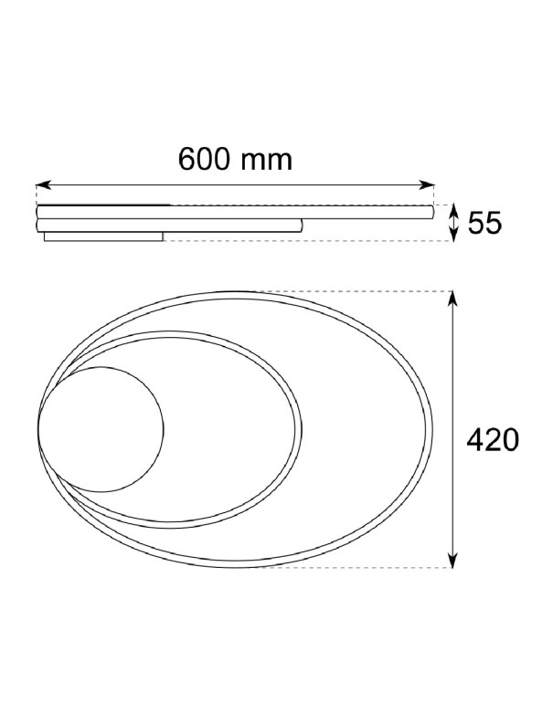Plafón led salones y salitas baratos