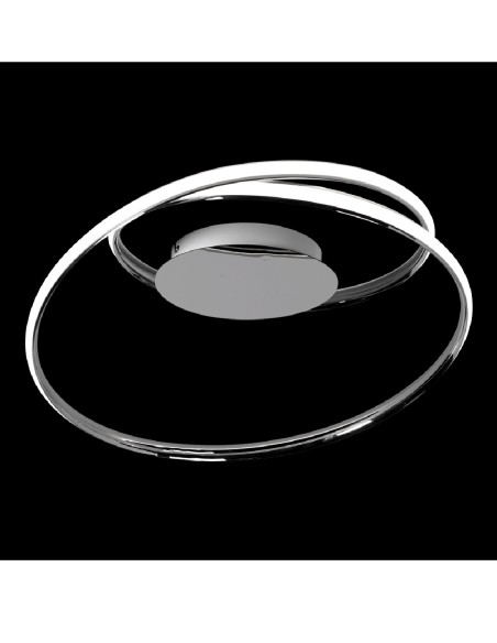 Plafón de techo cromo espiral