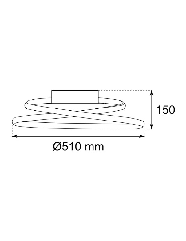 Plafón de techo led 47W