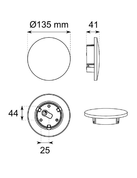 Apliques de pared blanco y negro