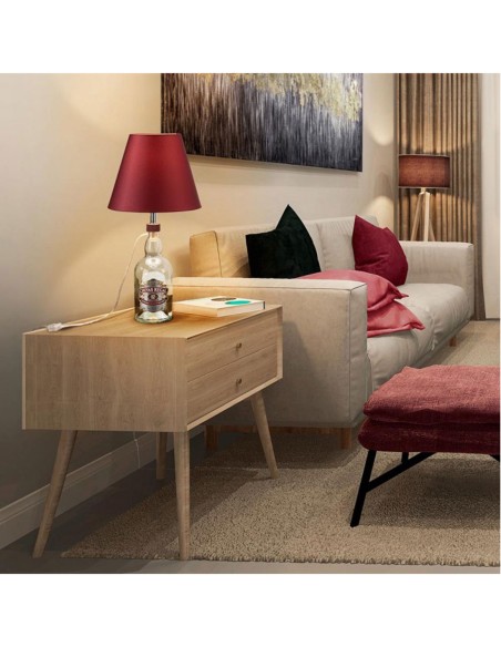 Montaje sobremesas decorativos con botella