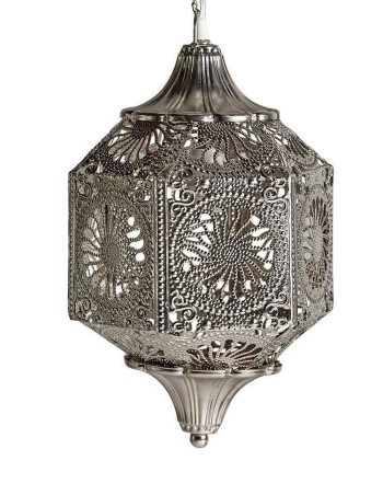 Lámpara de techo metal calado