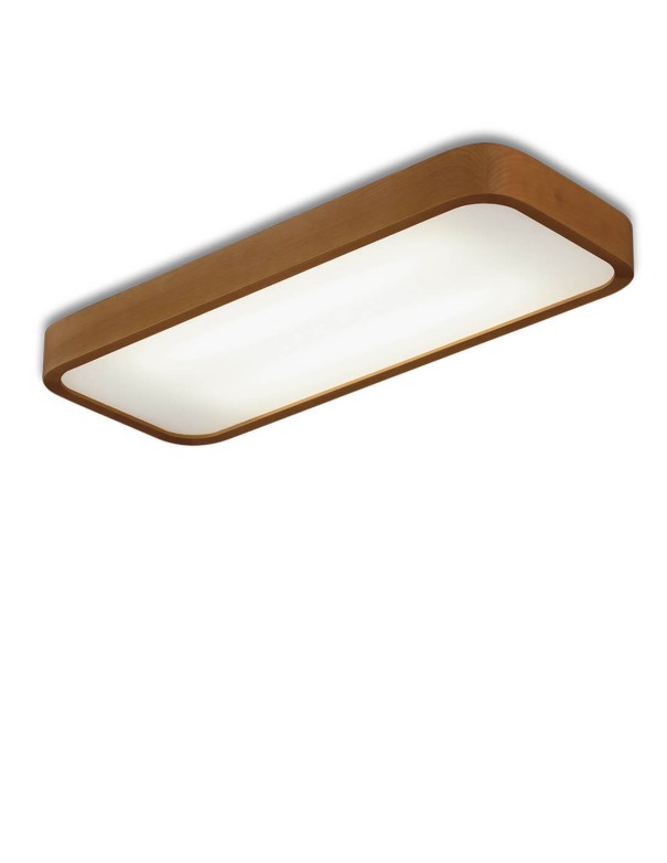 Plafón Rectangular Nature Madera