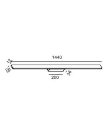 Apliques de pared led integrado luz cálida