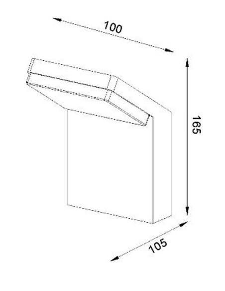 Aplique exterior económico