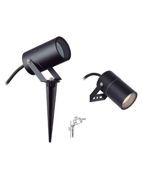 Estaca Quebec aluminio Negra