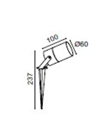 Estaca jardín barata.