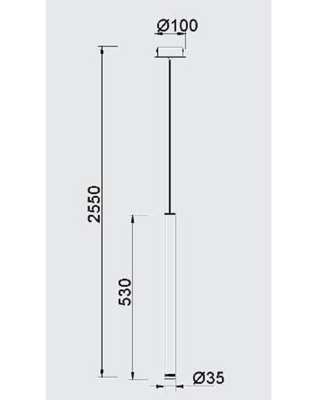 Lámpara colgante Color corten de Mantra