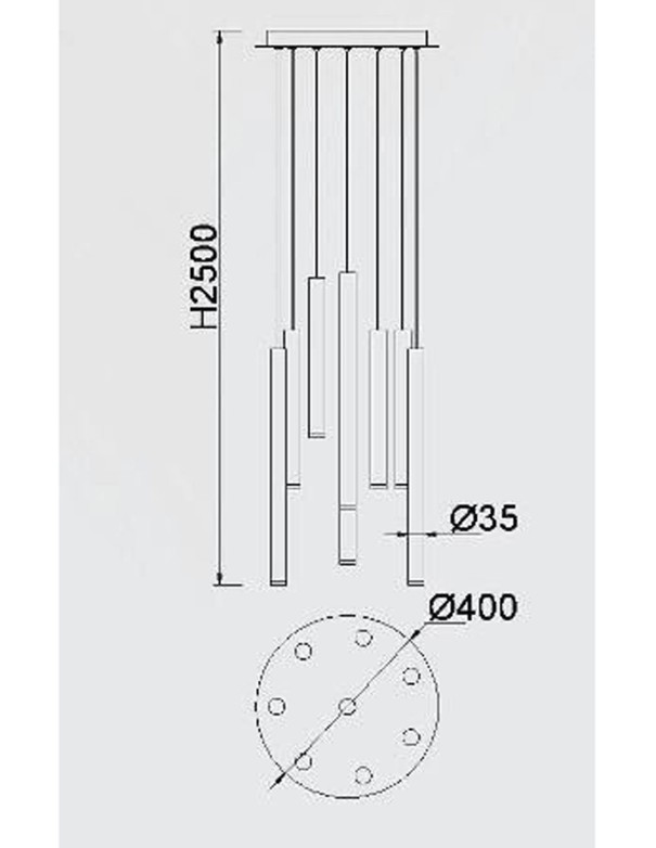 Lámpara de techo escalera económica