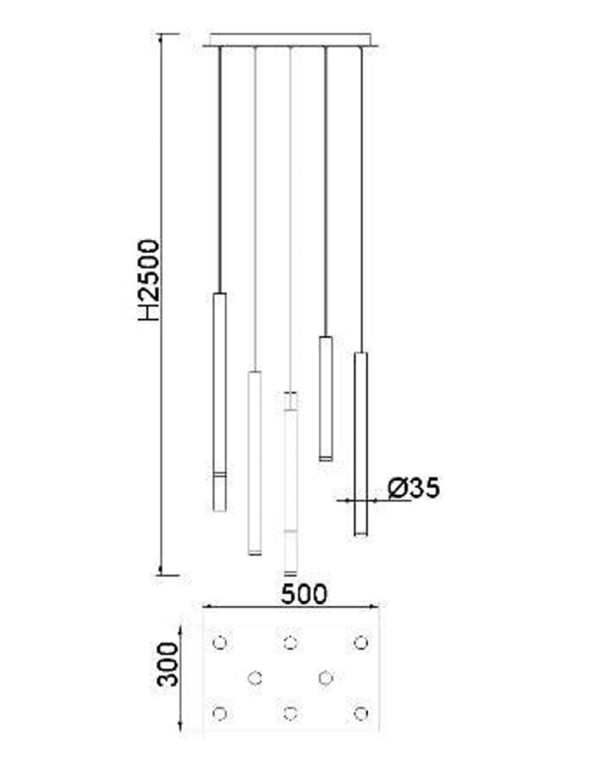 Luminaria de techo Cala Barata