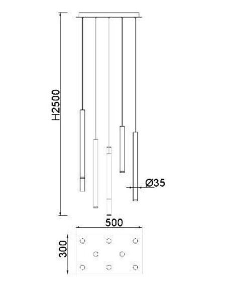 Luminaria de techo Cala Barata