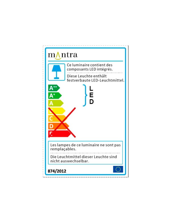 Mantra Cala Aplique de Pared Oro