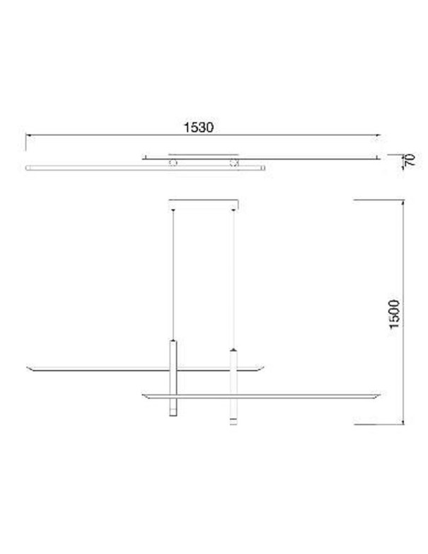 Lámpara económica lineal Mantra
