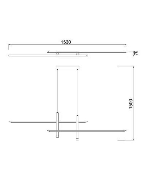 Lámpara económica lineal Mantra