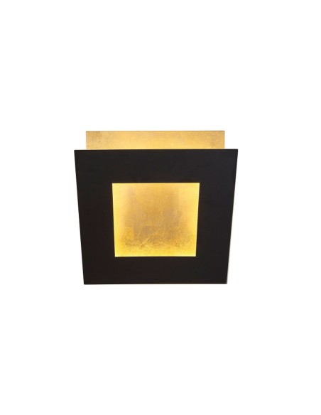 Mantra Dalia Aplique Negro Oro 14 cm