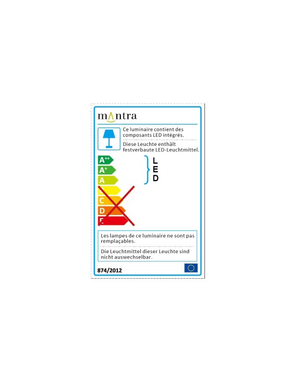 Mantra Dalia Aplique Marrón Oro 14 cm