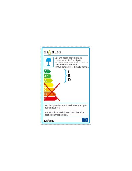 Mantra Dalia Aplique Marrón Oro 14 cm