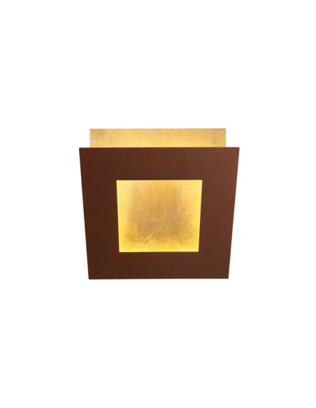 Mantra Dalia Aplique Marrón Oro 14 cm