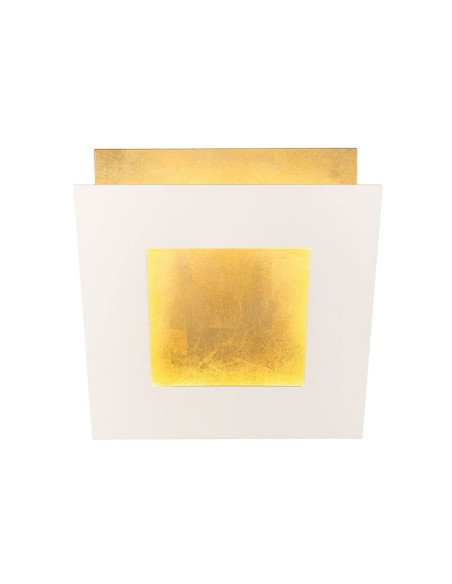 Mantra Dalia Aplique Blanco Oro 18 cm