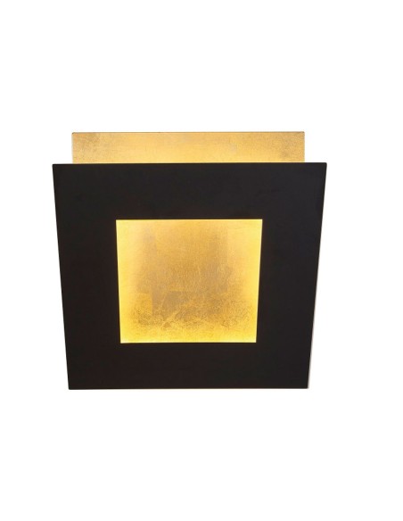 Mantra Dalia Aplique Negro Oro 18 cm