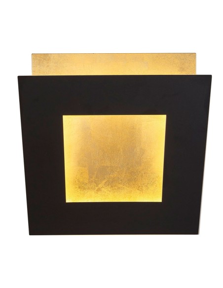 Mantra Dalia Aplique Negro Oro 22 cm