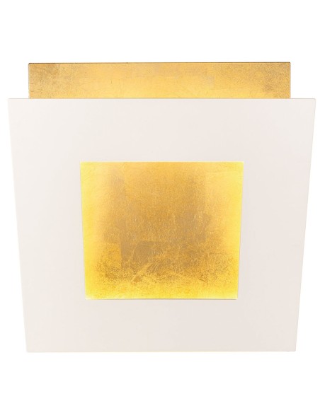 Mantra Dalia Aplique Blanco Oro 40 cm