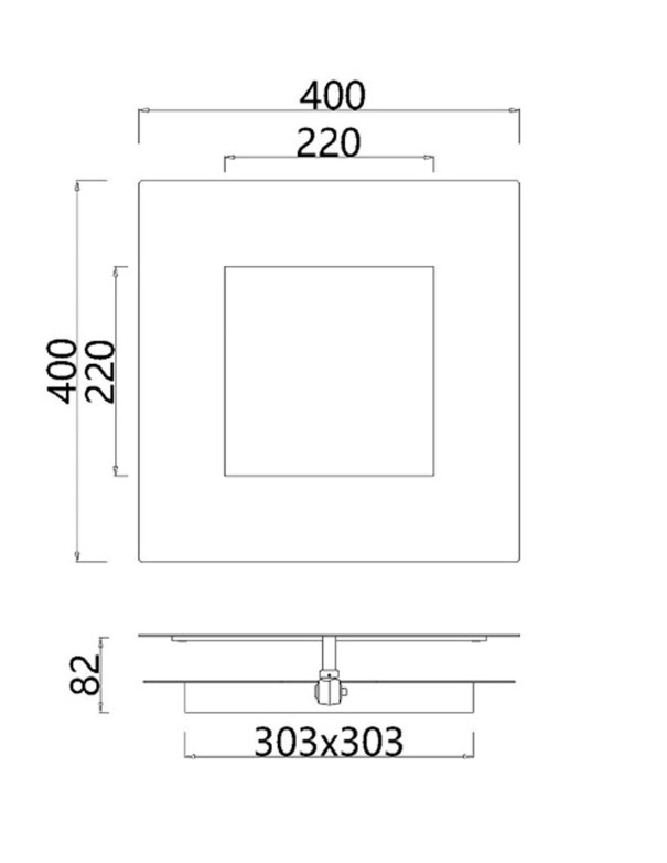 Mantra Dalia Aplique Blanco 40 cm