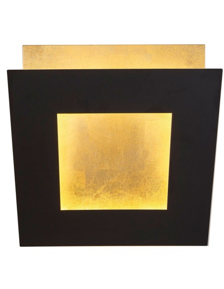 Mantra Dalia Aplique Negro Oro 40 cm