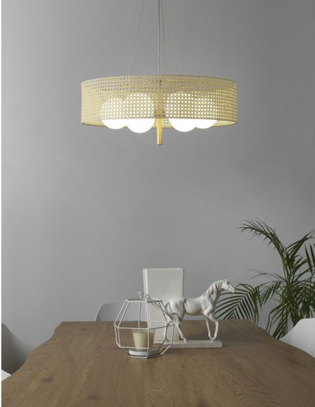 Becca, lámpara colgante de 6 luces