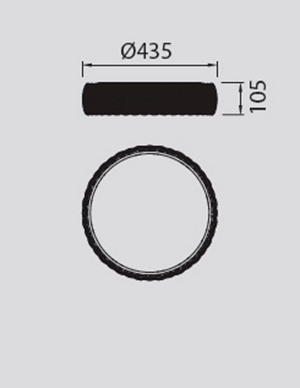 Mantra Kilimanjaro Plafón Ratán 43 cm