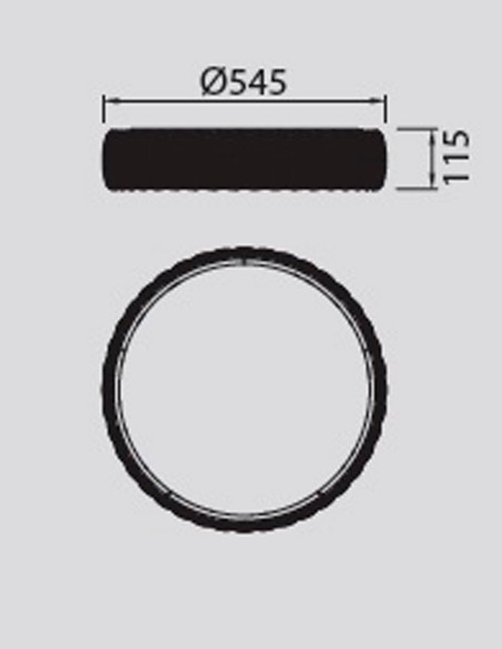 Mantra Kilimanjaro Plafón Rattán 54 cm