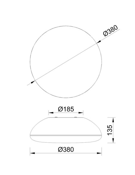 Mantra Kazz Plafón Oro 38 cm