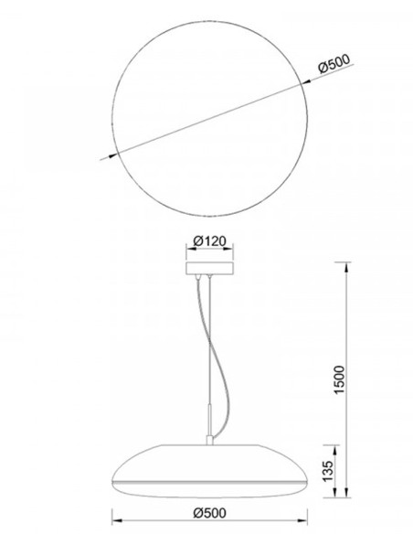 Mantra Kazz Lámpara Oro 50 cm