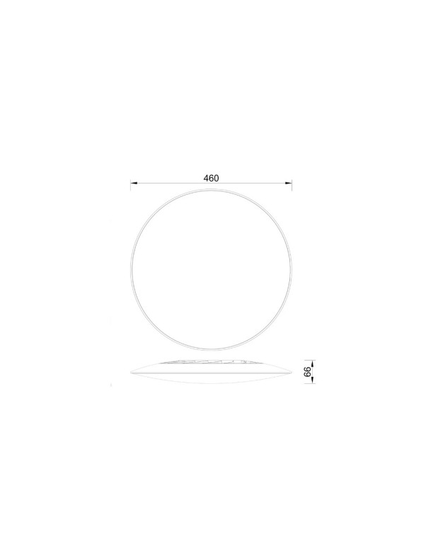 Mantra Slim Plafón 46 cm 3000K