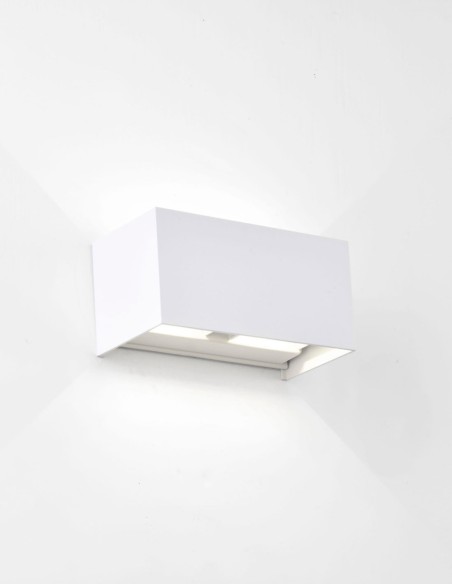 Davos Doble Aplique Exterior Blanco 4000K