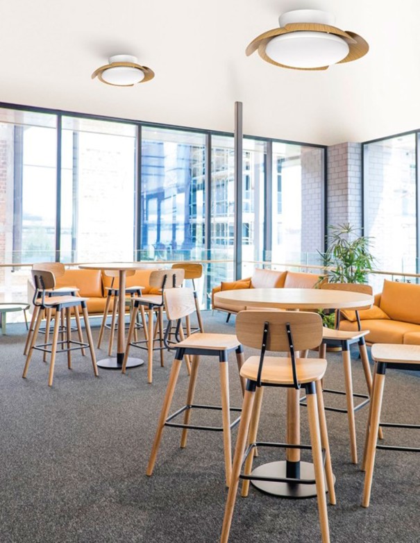 Aloha Mantra Ventilador Madera y Blanco