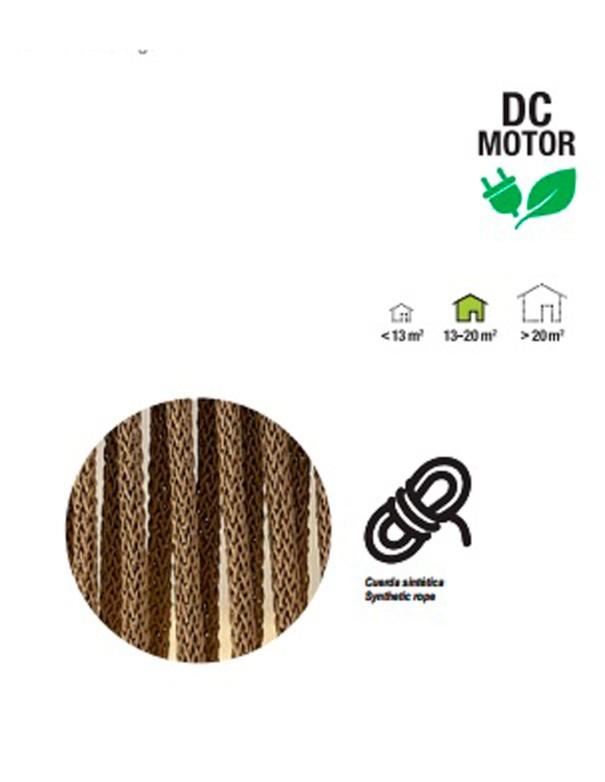 Polinesia Mantra Ventilador Cuerda...